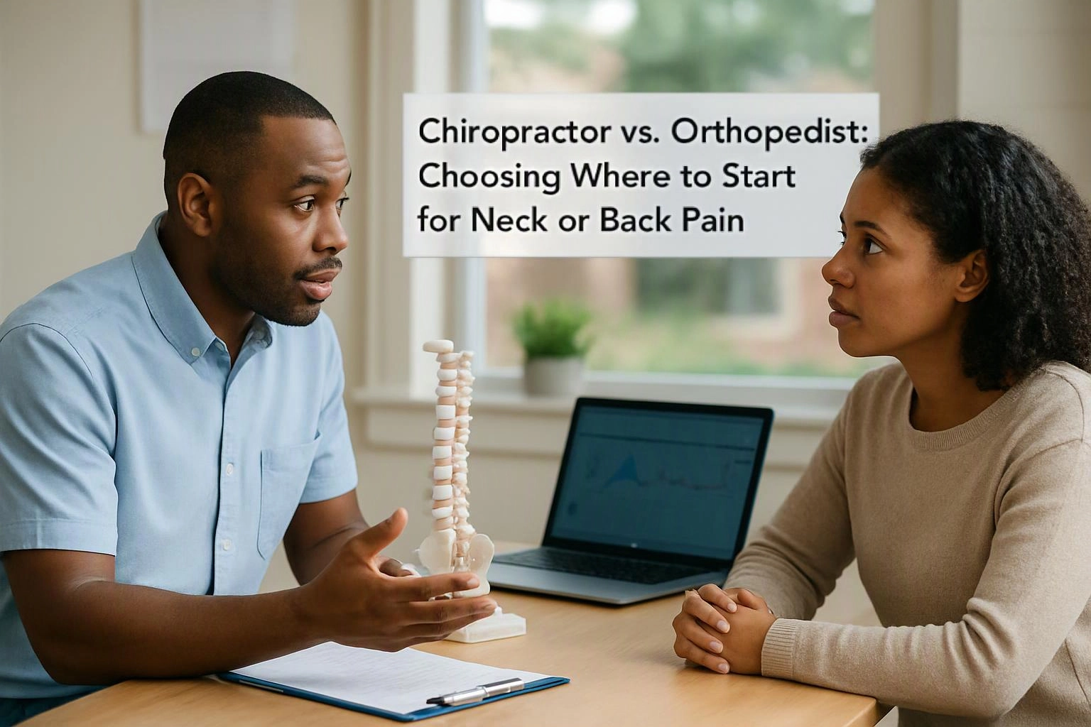 Chiropractor vs. Orthopedist: Choosing Where to Start for Neck or Back Pain
