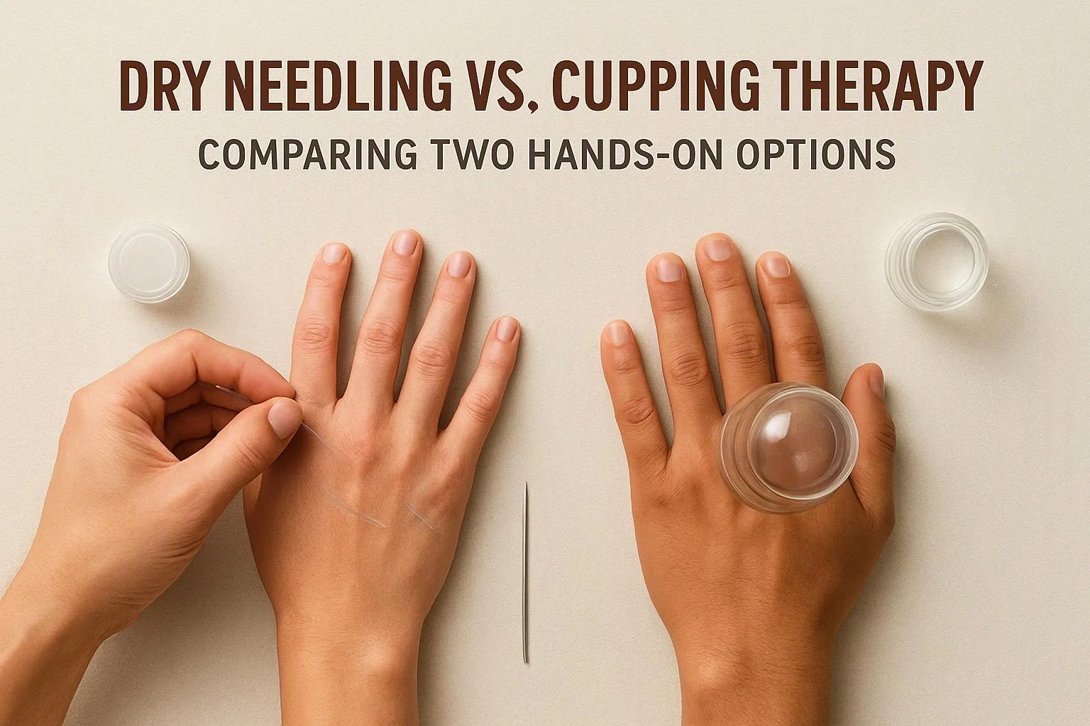 Dry Needling vs. Cupping Therapy: Comparing Two Hands-On Options